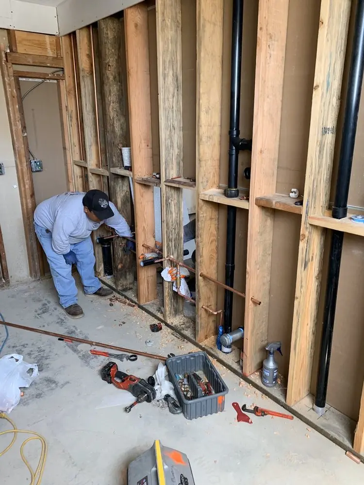 Commercial rough-in plumbing for Gas Line Repair in Deer Run South